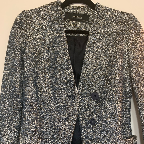 Zara Shiny Tweed Coat - Picture 8 of 15